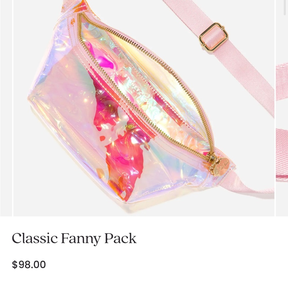 Stoney Clover Lane Iridescent Bag with Pink and Gold Accents FESTIVAL CONCERT